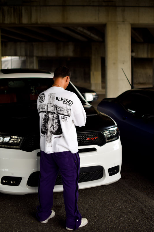 Blessed brawler Cropped Tee